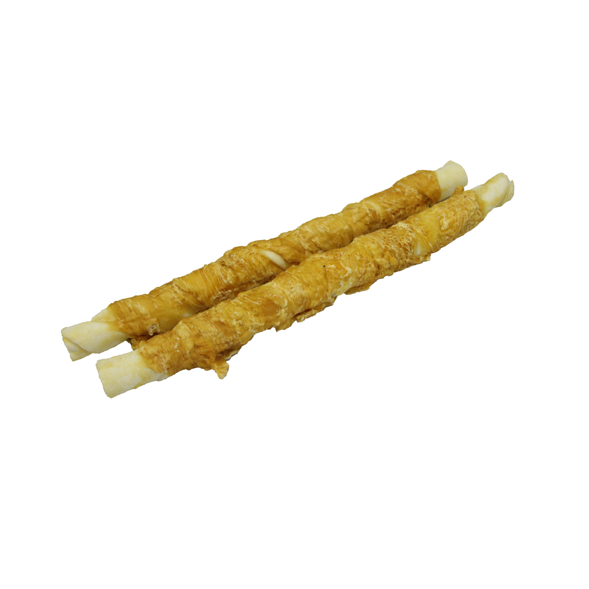 Chicken wrapped foamed rawhide sticks -8inch
